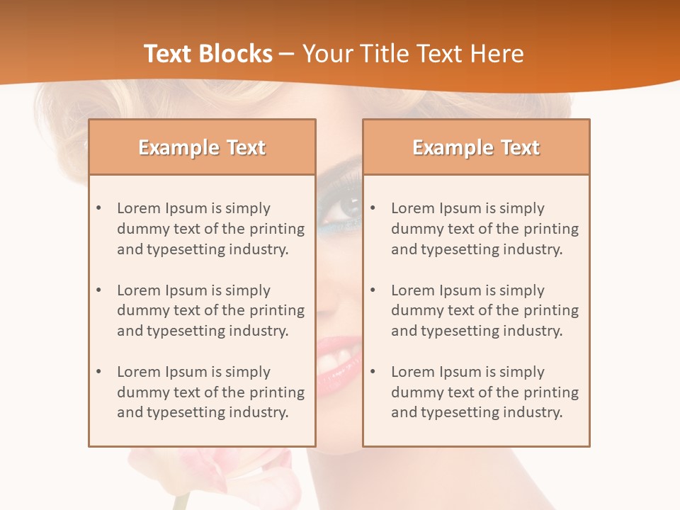 Cosmetology White Background Fashion PowerPoint Template