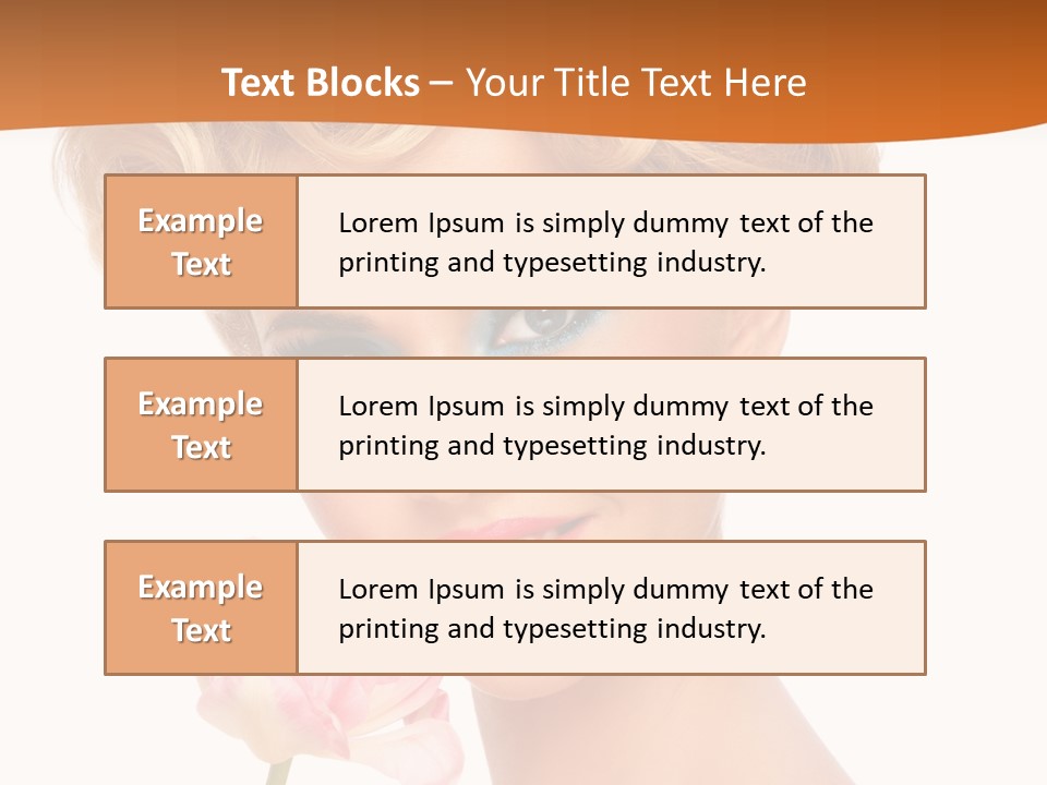 Cosmetology White Background Fashion PowerPoint Template