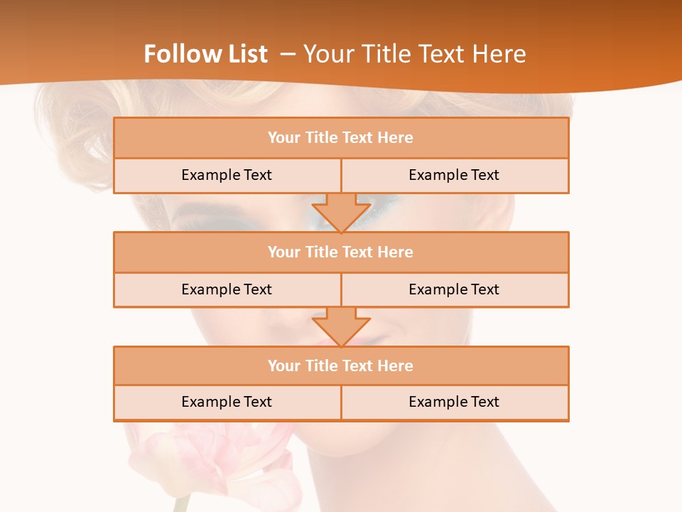 Cosmetology White Background Fashion PowerPoint Template