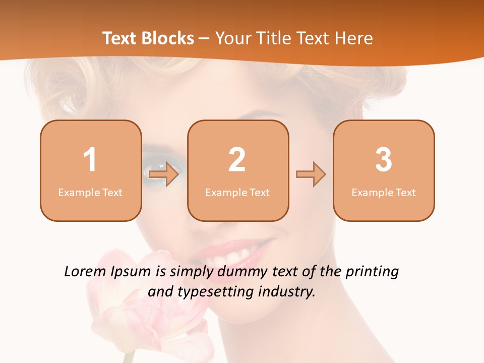 Cosmetology White Background Fashion PowerPoint Template