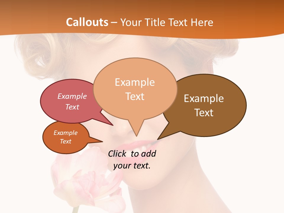 Cosmetology White Background Fashion PowerPoint Template