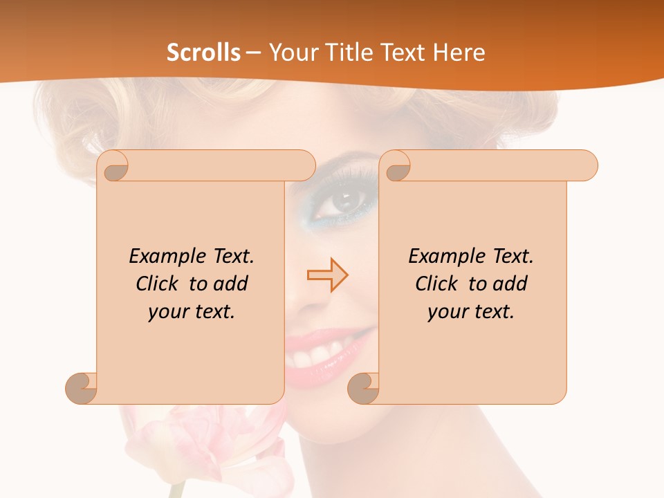 Cosmetology White Background Fashion PowerPoint Template