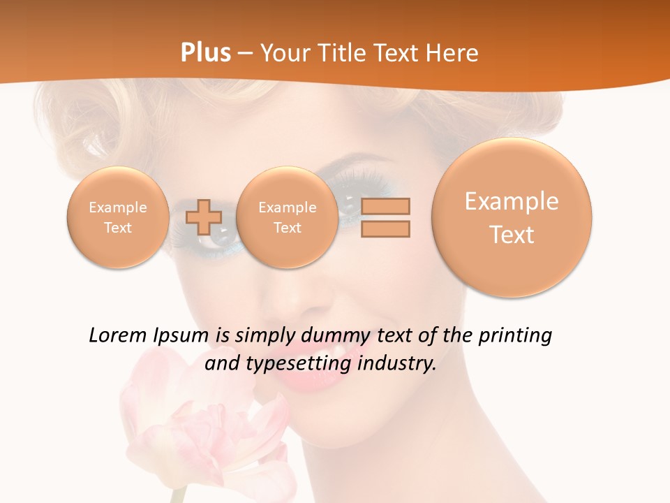 Cosmetology White Background Fashion PowerPoint Template