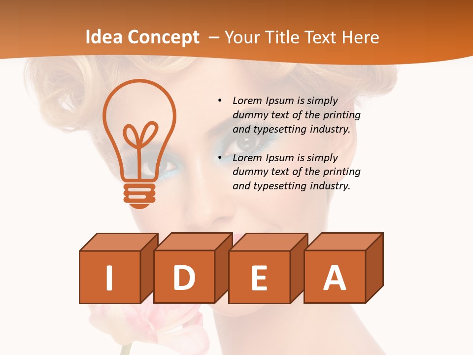 Cosmetology White Background Fashion PowerPoint Template