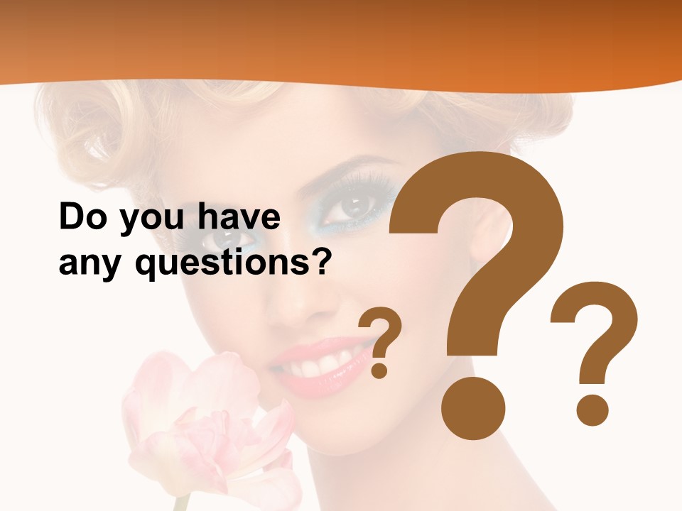 Cosmetology White Background Fashion PowerPoint Template