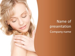 Visage Person Pretty PowerPoint Template