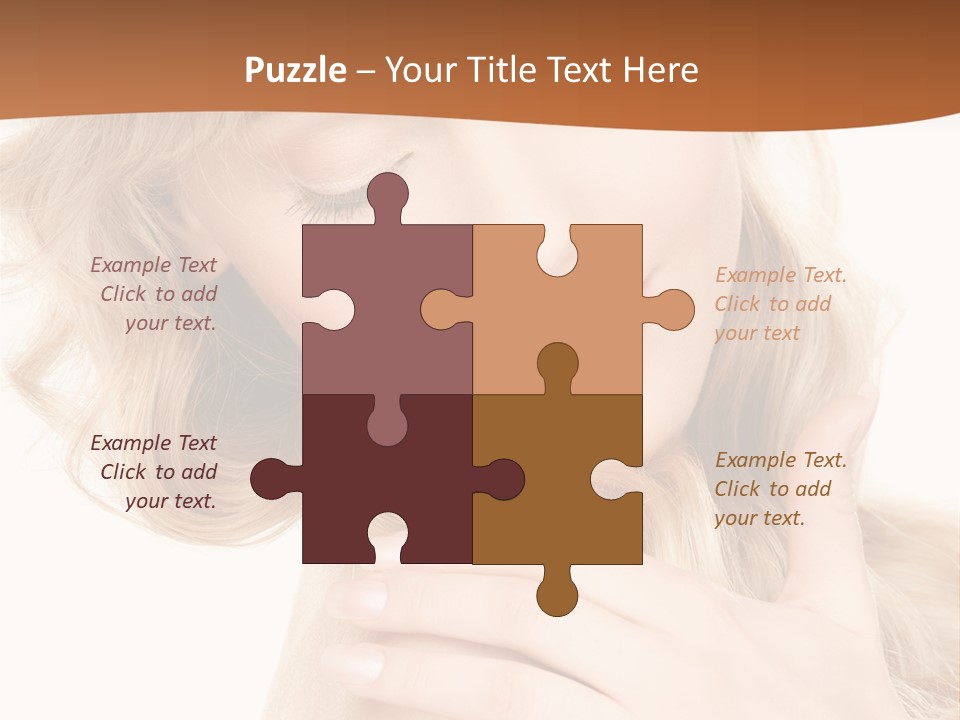 Visage Person Pretty PowerPoint Template