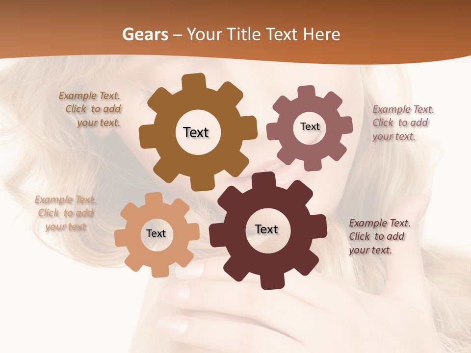 Visage Person Pretty PowerPoint Template