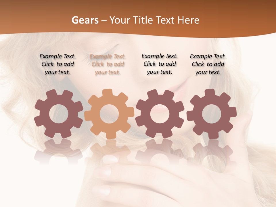 Visage Person Pretty PowerPoint Template