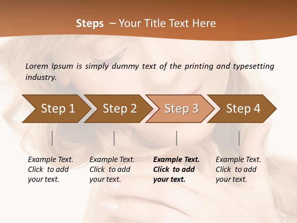 Visage Person Pretty PowerPoint Template
