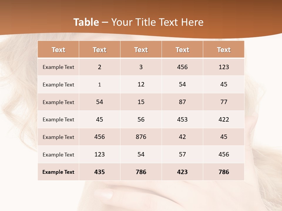 Visage Person Pretty PowerPoint Template