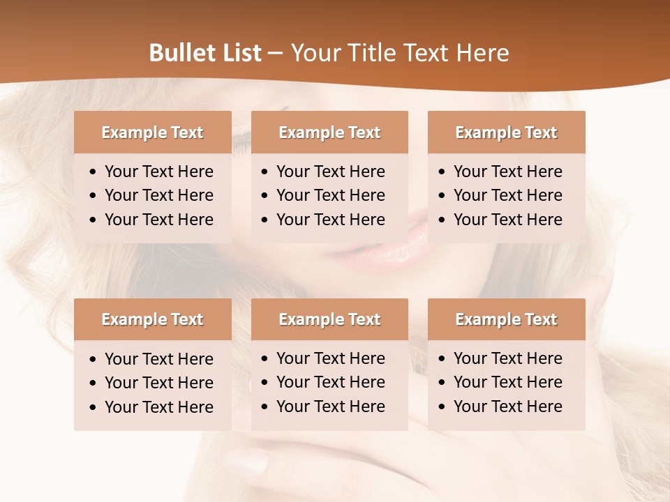 Visage Person Pretty PowerPoint Template