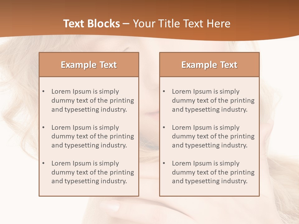 Visage Person Pretty PowerPoint Template