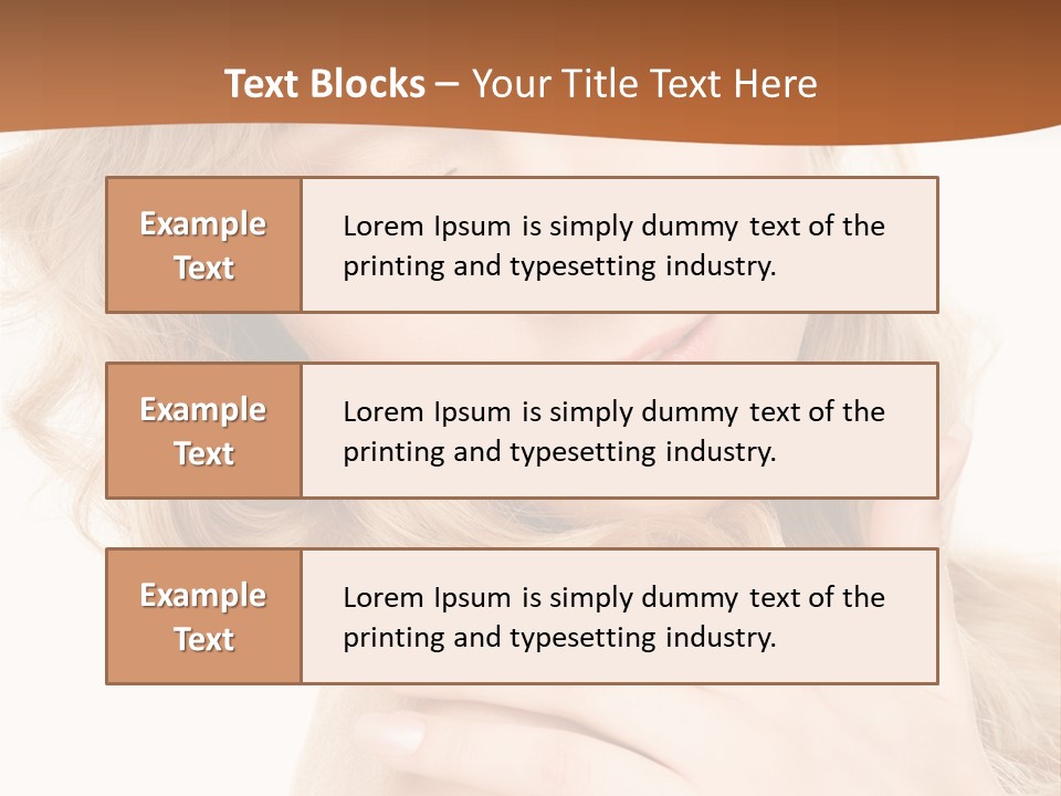 Visage Person Pretty PowerPoint Template
