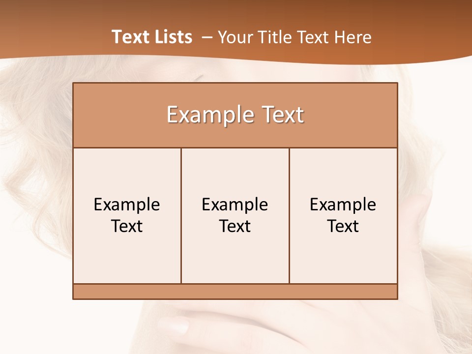Visage Person Pretty PowerPoint Template