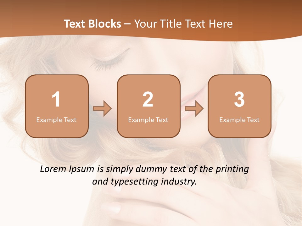 Visage Person Pretty PowerPoint Template