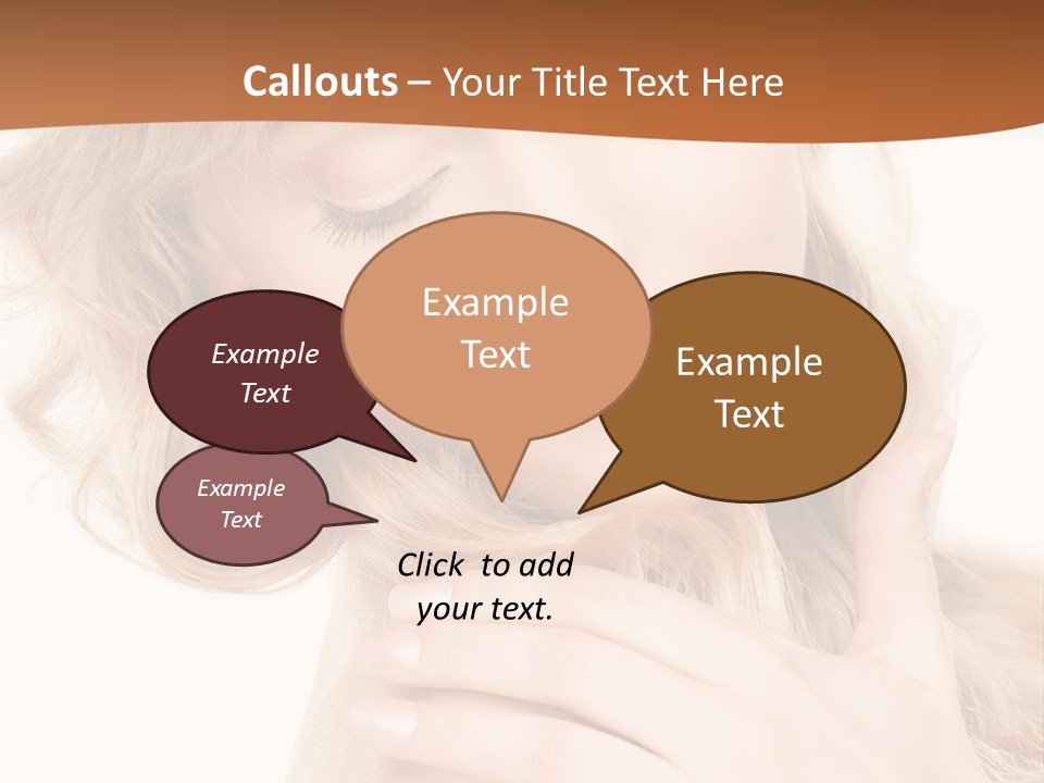 Visage Person Pretty PowerPoint Template