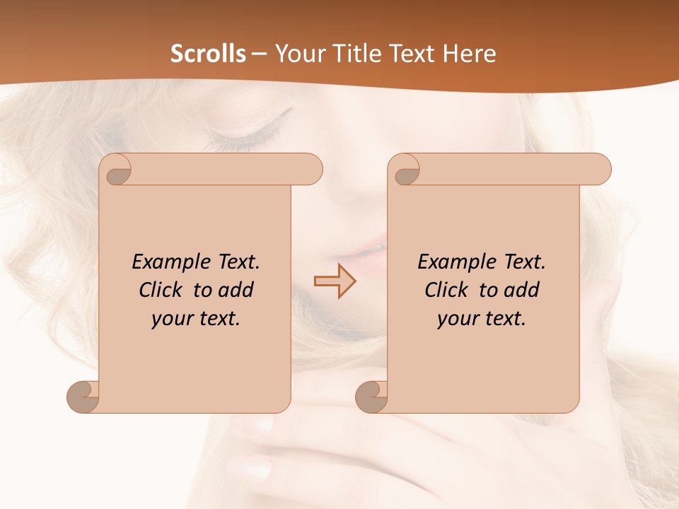 Visage Person Pretty PowerPoint Template