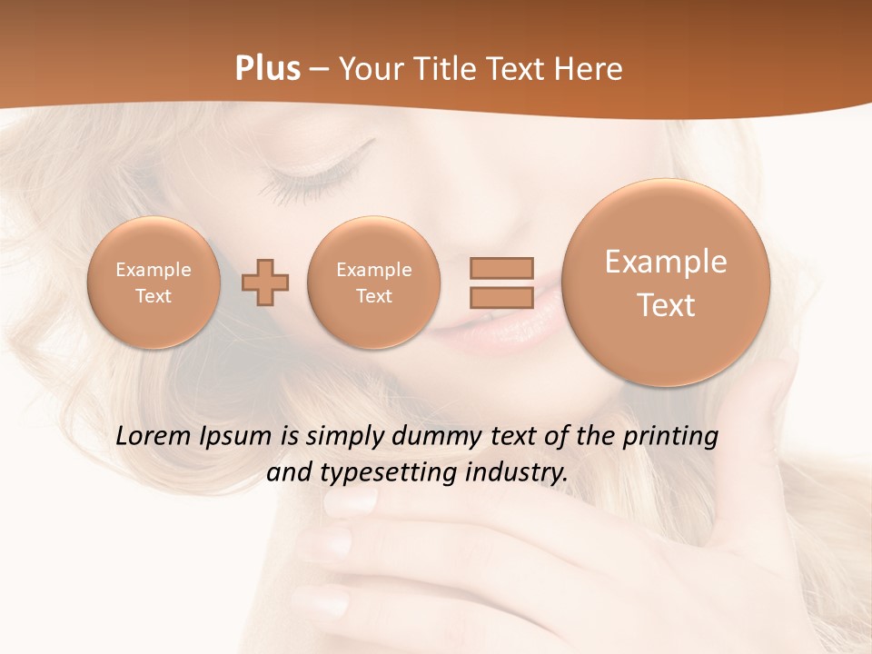 Visage Person Pretty PowerPoint Template