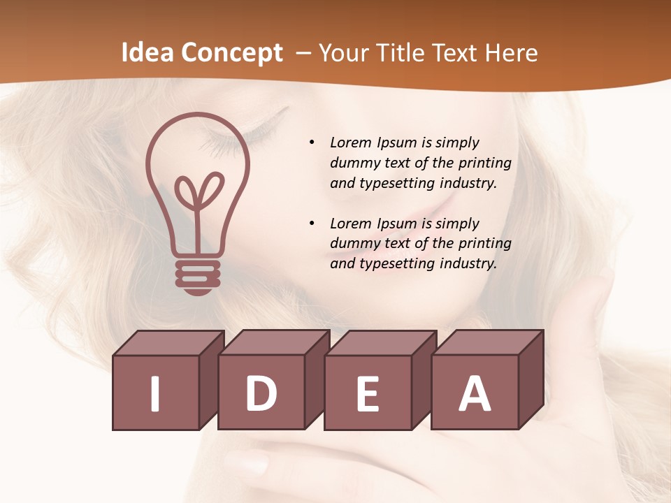 Visage Person Pretty PowerPoint Template