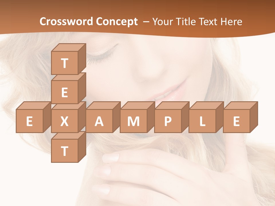 Visage Person Pretty PowerPoint Template