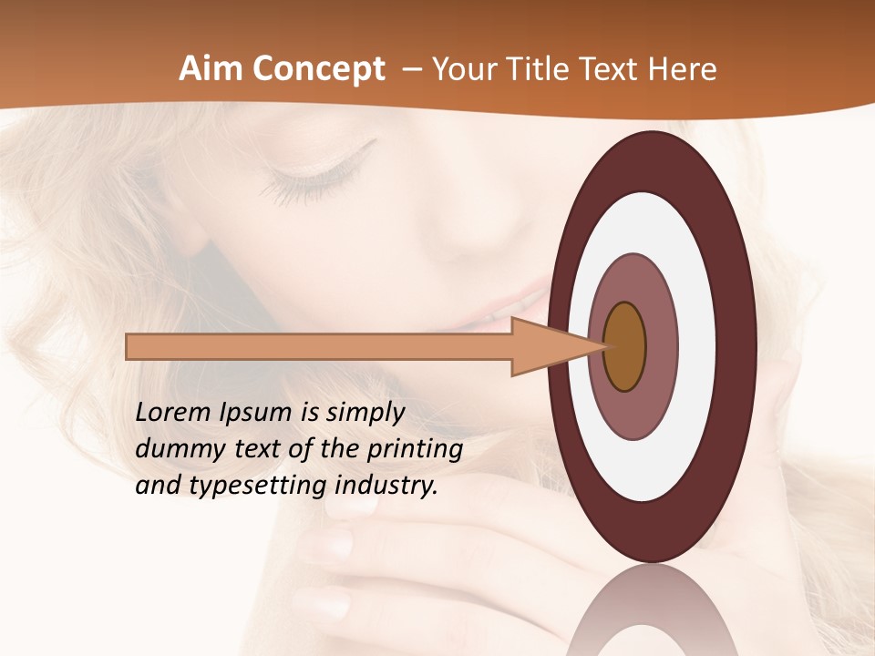 Visage Person Pretty PowerPoint Template