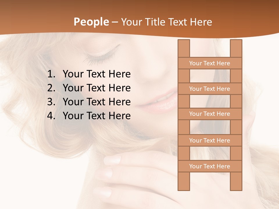 Visage Person Pretty PowerPoint Template