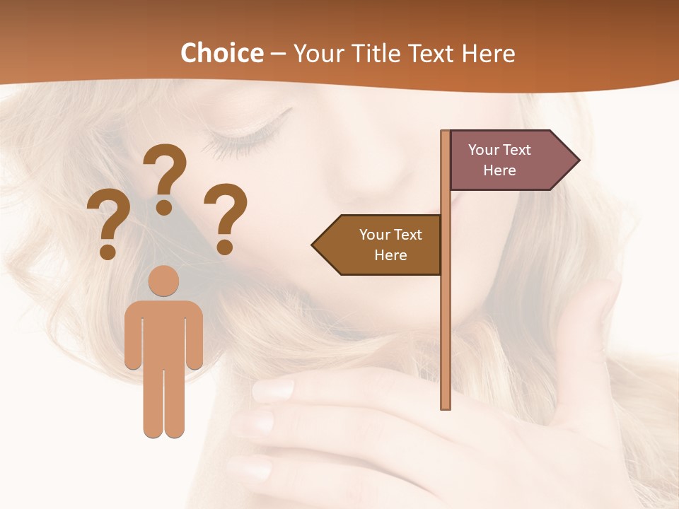 Visage Person Pretty PowerPoint Template