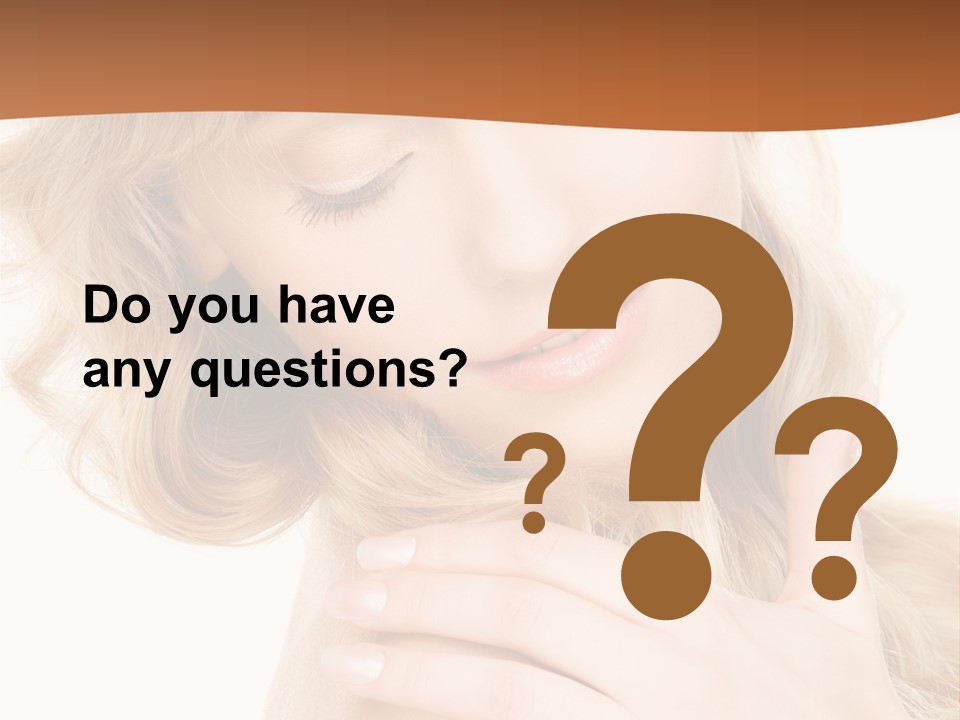 Visage Person Pretty PowerPoint Template