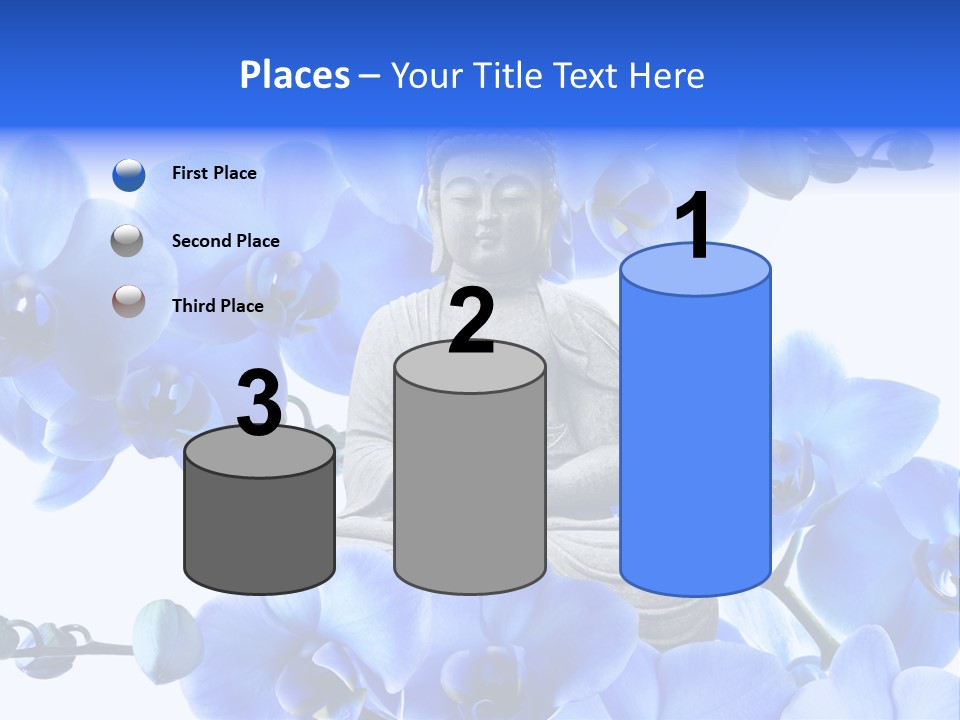 Statue De Bouddha Pur Thailand PowerPoint Template