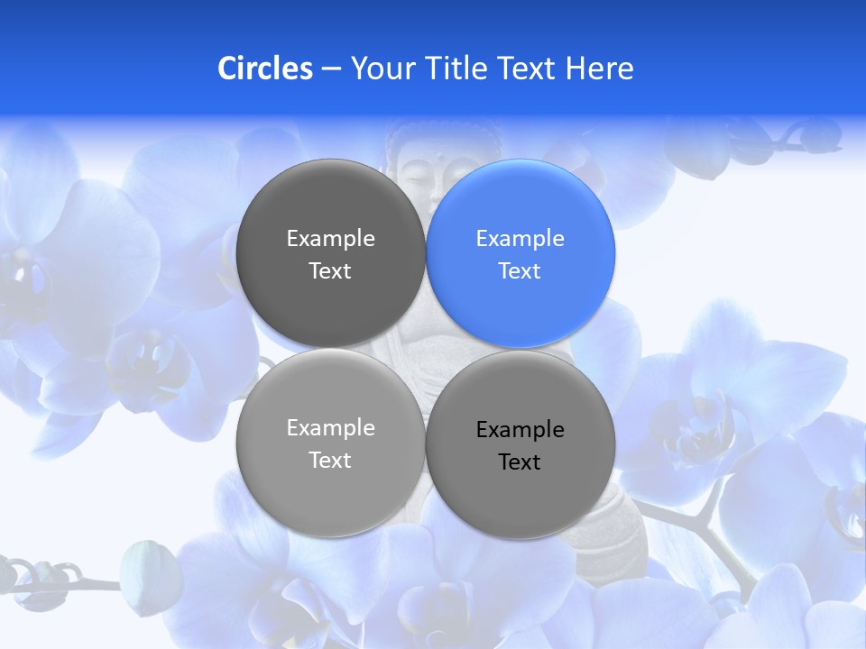 Statue De Bouddha Pur Thailand PowerPoint Template