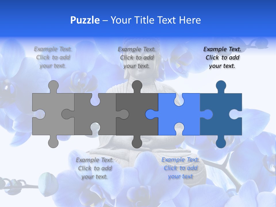 Statue De Bouddha Pur Thailand PowerPoint Template