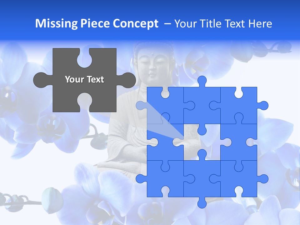 Statue De Bouddha Pur Thailand PowerPoint Template