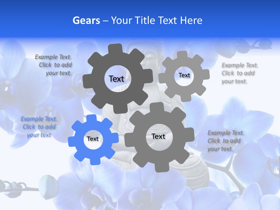 Statue De Bouddha Pur Thailand PowerPoint Template