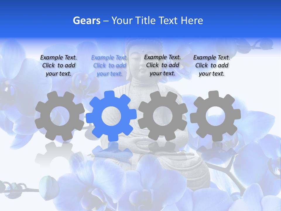 Statue De Bouddha Pur Thailand PowerPoint Template