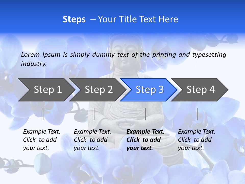 Statue De Bouddha Pur Thailand PowerPoint Template