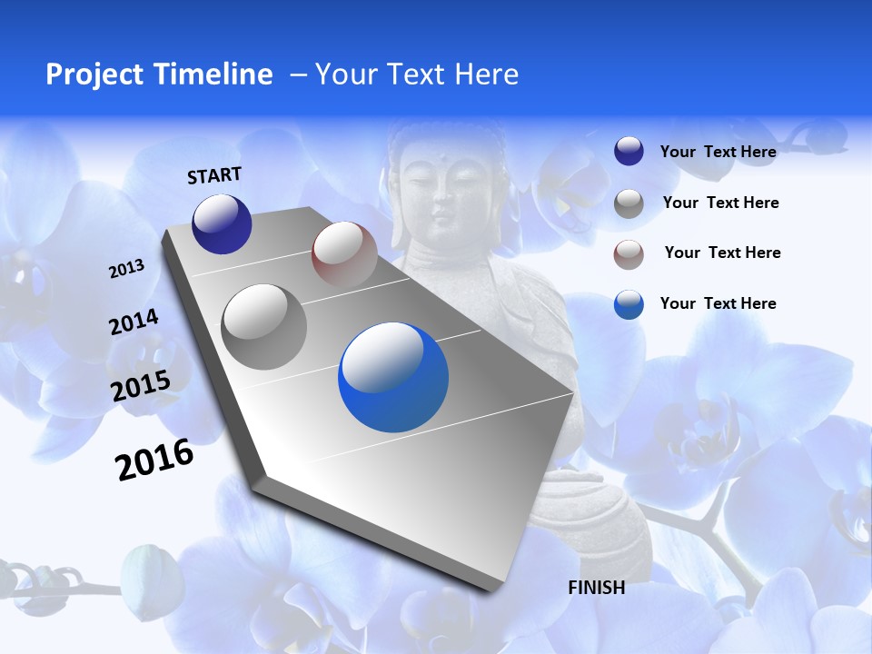 Statue De Bouddha Pur Thailand PowerPoint Template