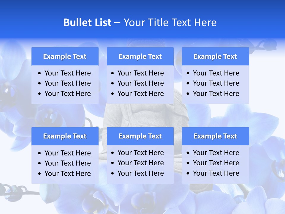 Statue De Bouddha Pur Thailand PowerPoint Template