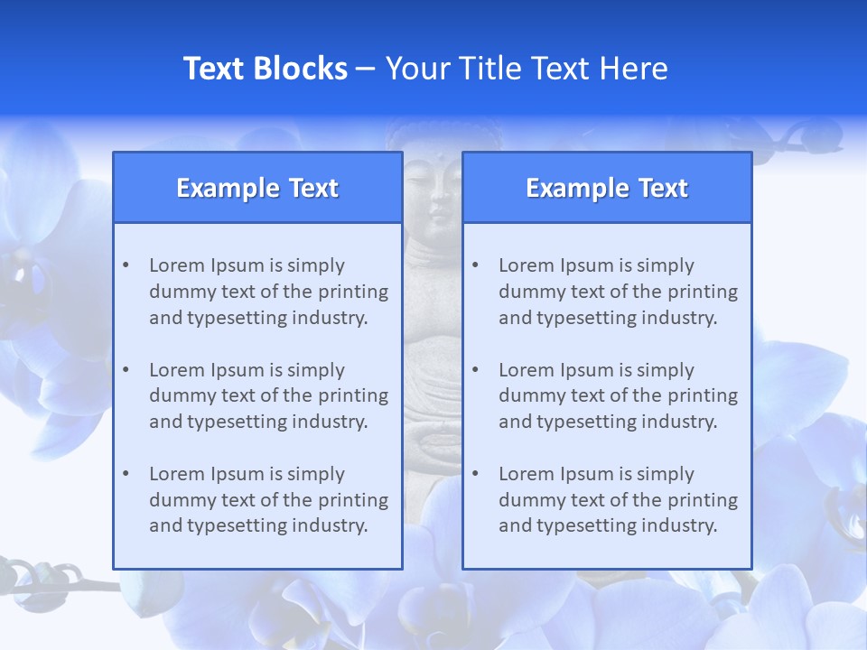 Statue De Bouddha Pur Thailand PowerPoint Template