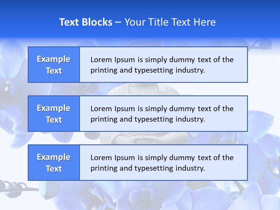 Statue De Bouddha Pur Thailand PowerPoint Template