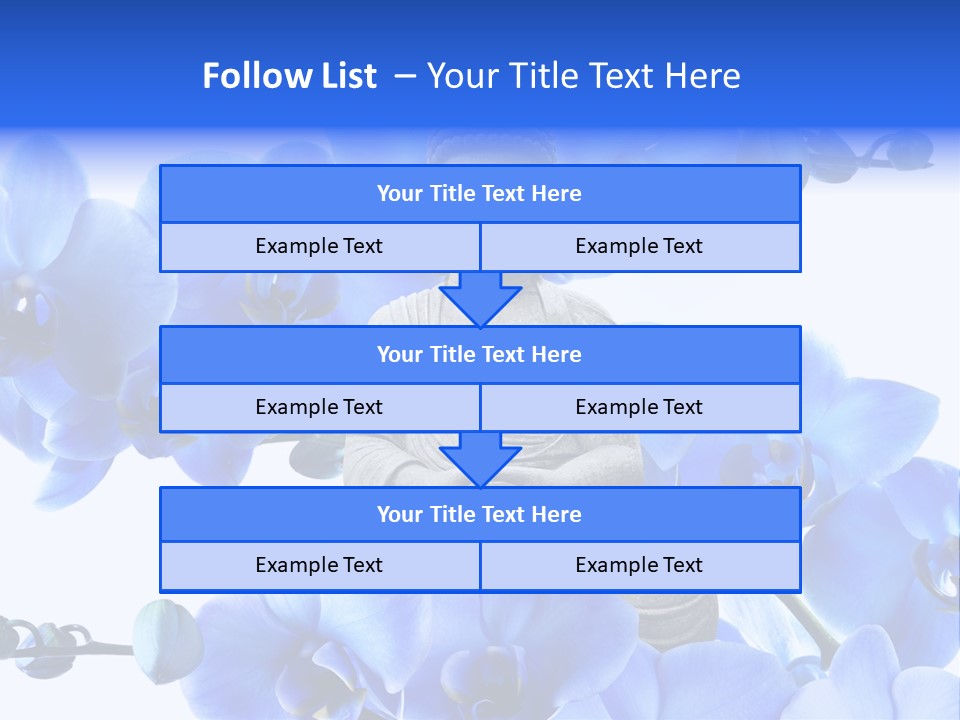 Statue De Bouddha Pur Thailand PowerPoint Template