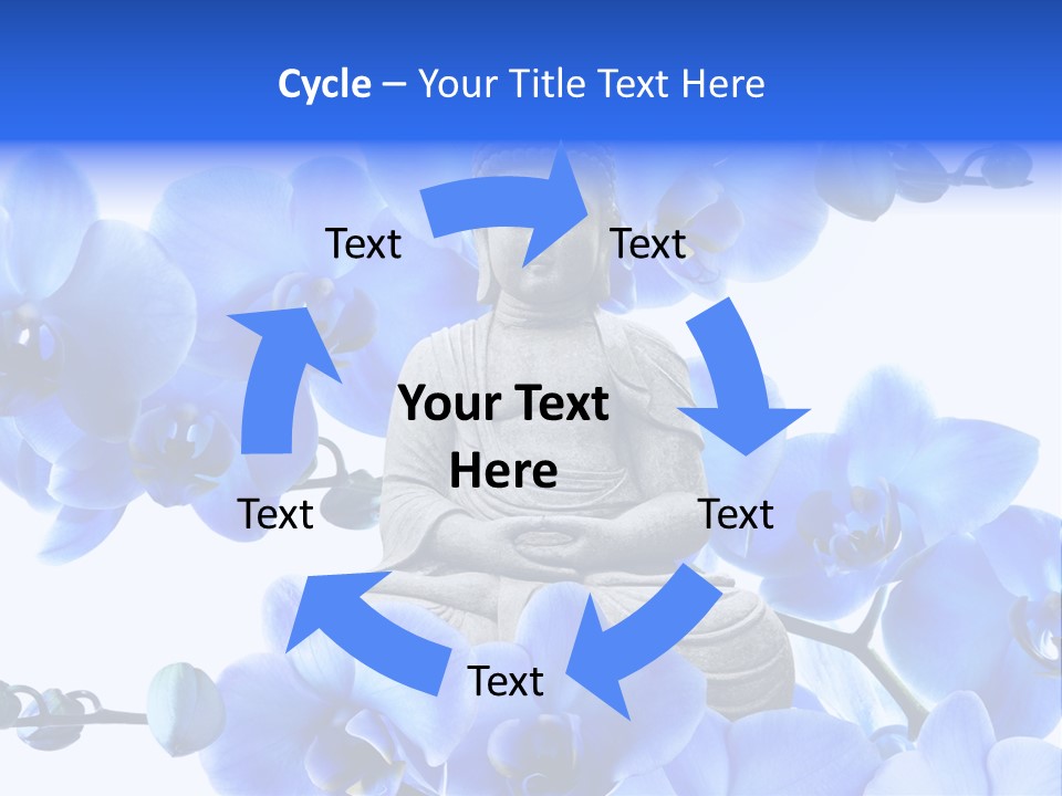 Statue De Bouddha Pur Thailand PowerPoint Template