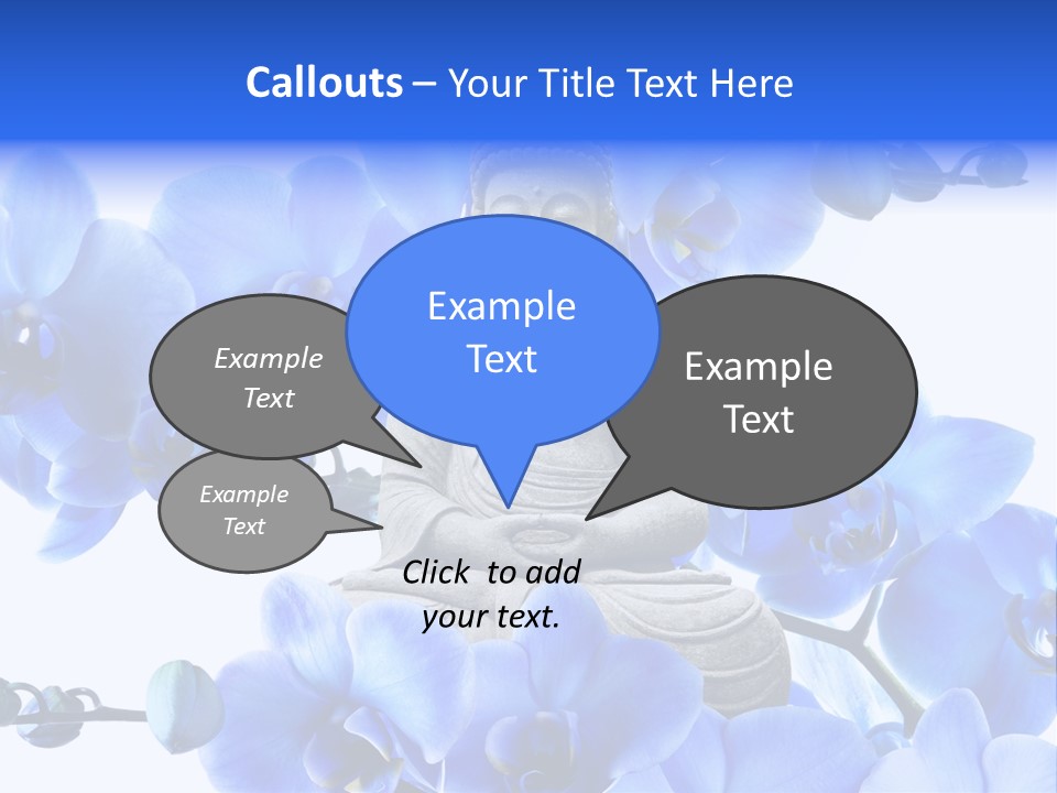 Statue De Bouddha Pur Thailand PowerPoint Template