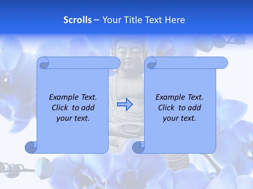 Statue De Bouddha Pur Thailand PowerPoint Template