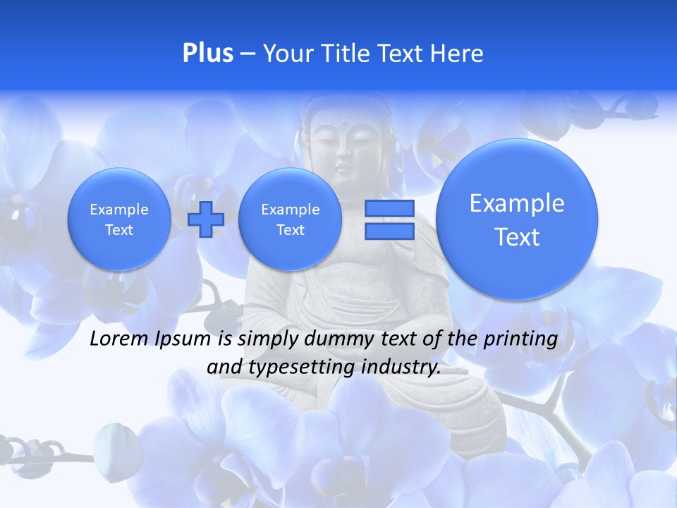 Statue De Bouddha Pur Thailand PowerPoint Template