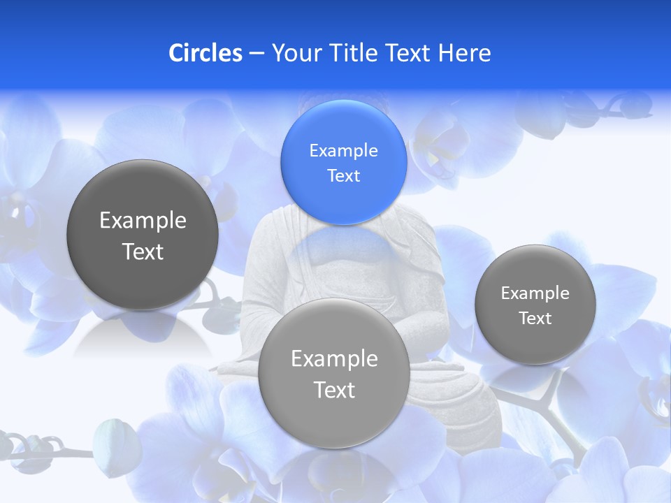 Statue De Bouddha Pur Thailand PowerPoint Template