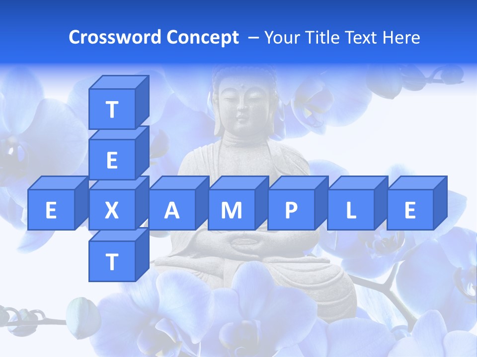 Statue De Bouddha Pur Thailand PowerPoint Template