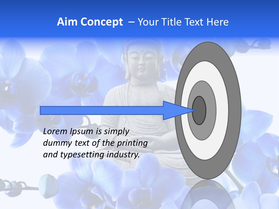 Statue De Bouddha Pur Thailand PowerPoint Template