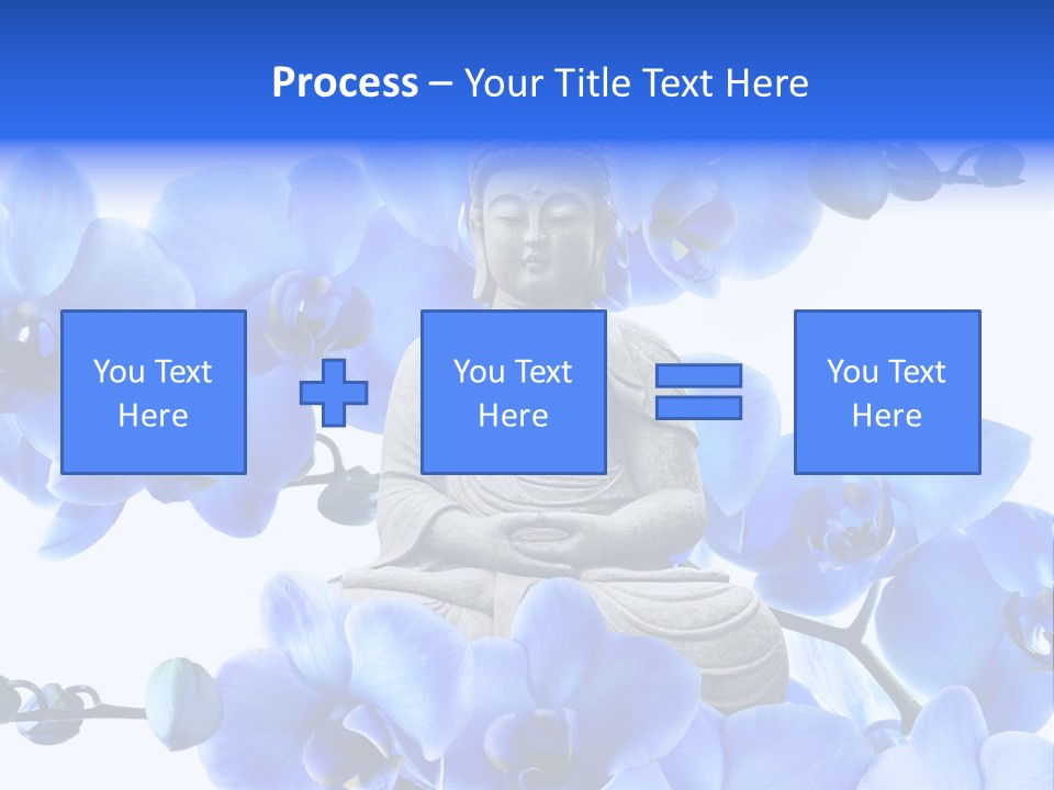 Statue De Bouddha Pur Thailand PowerPoint Template