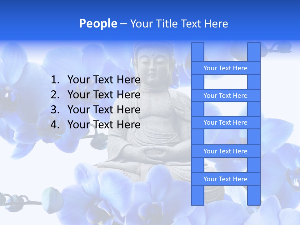 Statue De Bouddha Pur Thailand PowerPoint Template